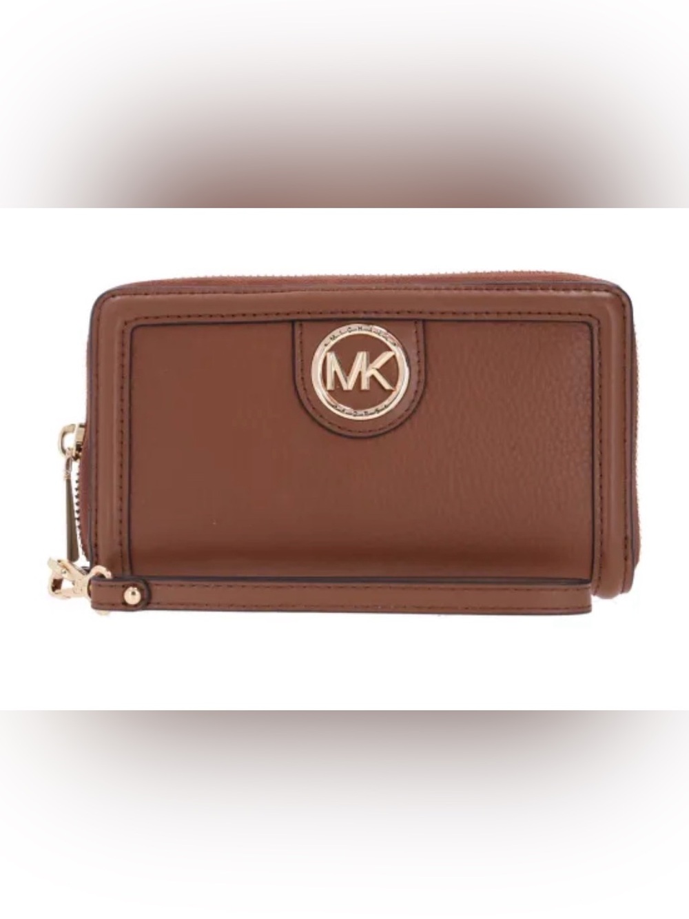 Michael Kors Fulton Large Pebbled Leather Smartphone Wristlet